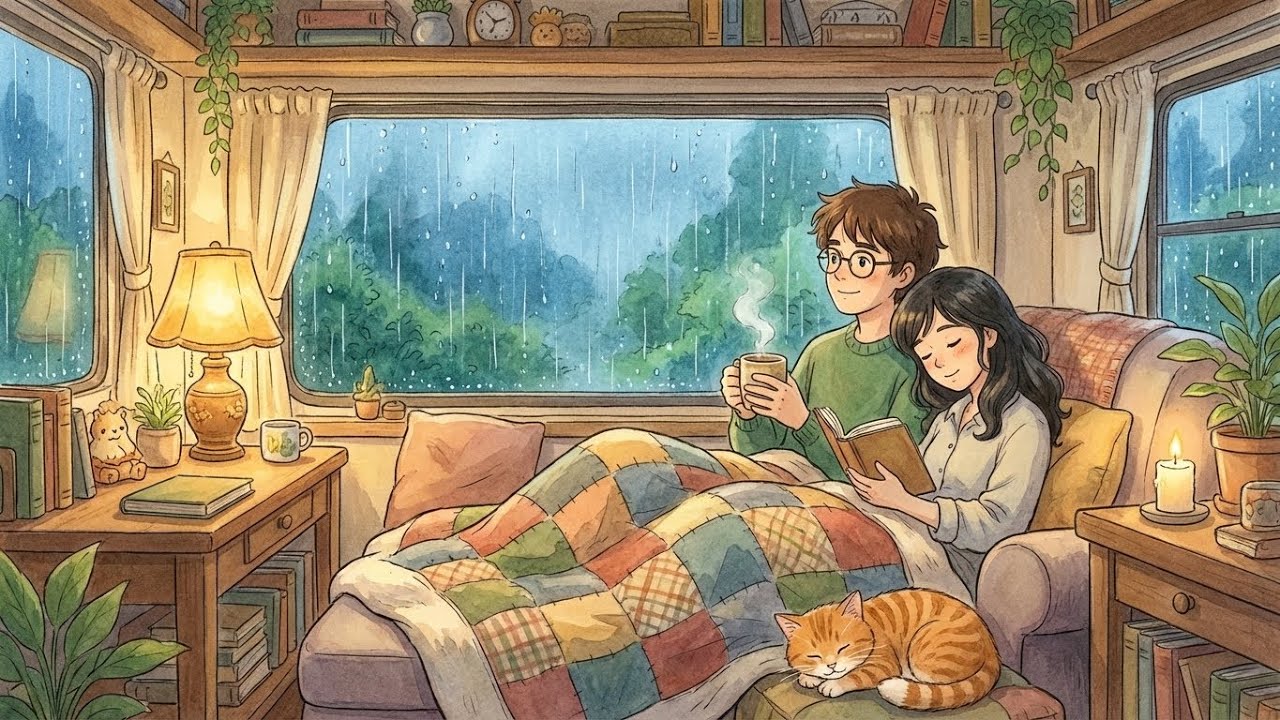 A Cozy Rainy Day in Our Mobile Home | Relaxing Day Together | Episode 1