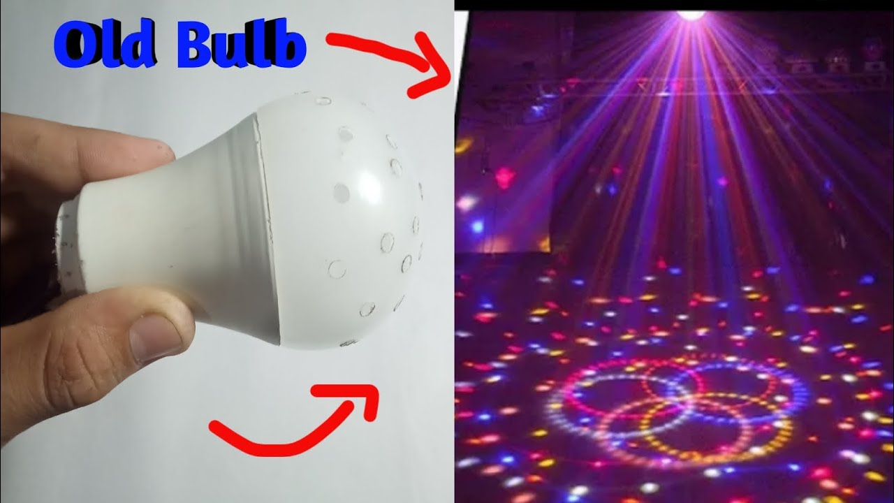 How To Make Diwali Laser Light At Home With Old BulbDiwali Lights