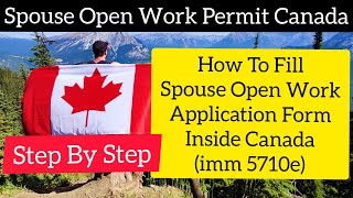 How To Fill Spouse Open Work Permit Application Form (Spouse Open Work permit inside Canada) by Darlington Academy 5,652 views 2 years ago 11 minutes, 40 seconds