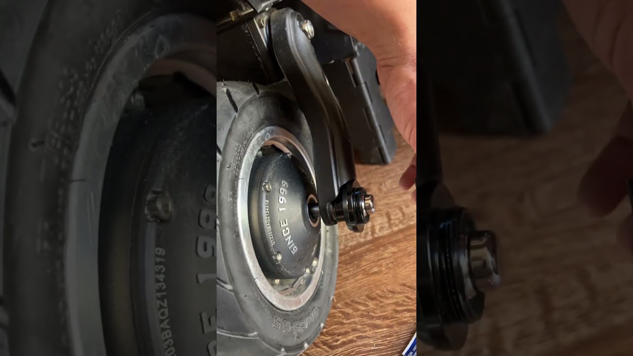 dualtron thunder one: red threadlocker for rear wheel and rear suspension bolts