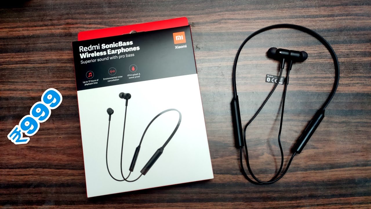 Redmi SonicBass Wireless Earphones unboxing & overview | best bluetooth neckband earphones for ₹999