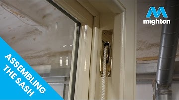 Final assembly of the sash window