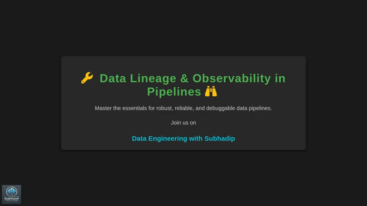Unraveling Data Pipelines: Lineage & Observability Demystified!