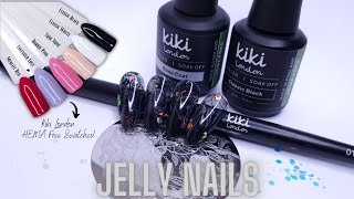 KIKI LONDON Hema Free Collection | JELLY BLACK NAIL DESIGN WITH STAMPING