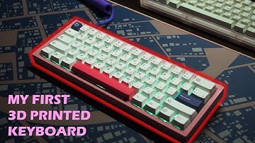 THIS IS MY FIRST 3D PRINTED KEYBOARD!!!