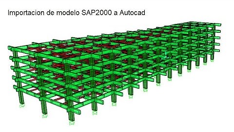 Importar el modelo terminado de Sap2000 a Autocad