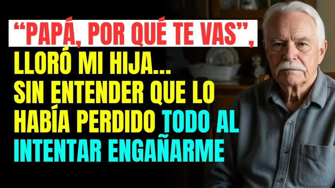 “Papá, por qué te vas”, lloró mi HIJA… sin entender que lo había PERDIDO TODO al intentar ENGAÑARME.
