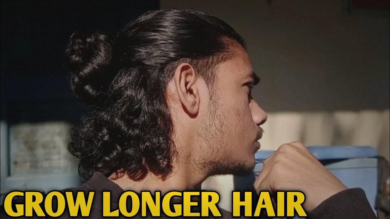 How to grow Hair faster men naturally 2025 | grow longer hair | Man bun