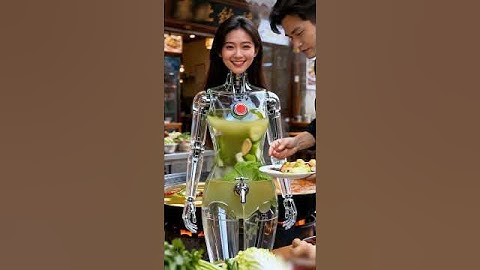Lágbágbá Sauce Dispenser Robot, in Service #futuristic #robot #technology #humanoid #AI