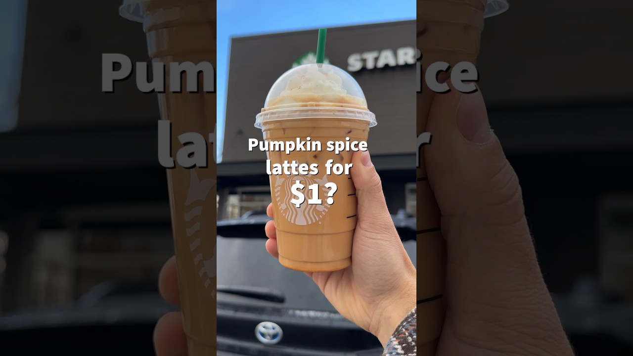$1 pumpkin spice lattes