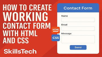How to Create a Contact Form with Web3Forms | HTML & CSS Tutorial (Responsive Design!) | SkillsTech