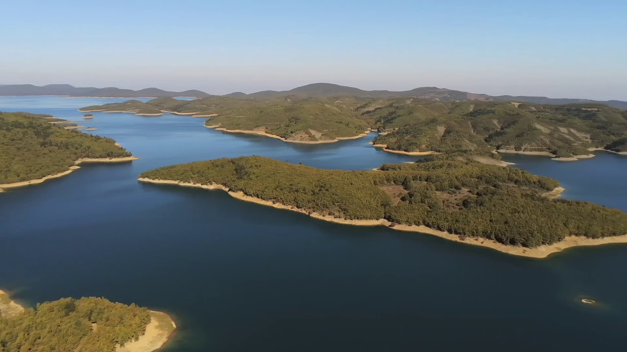 Artificial lake Plastiras, Greece.