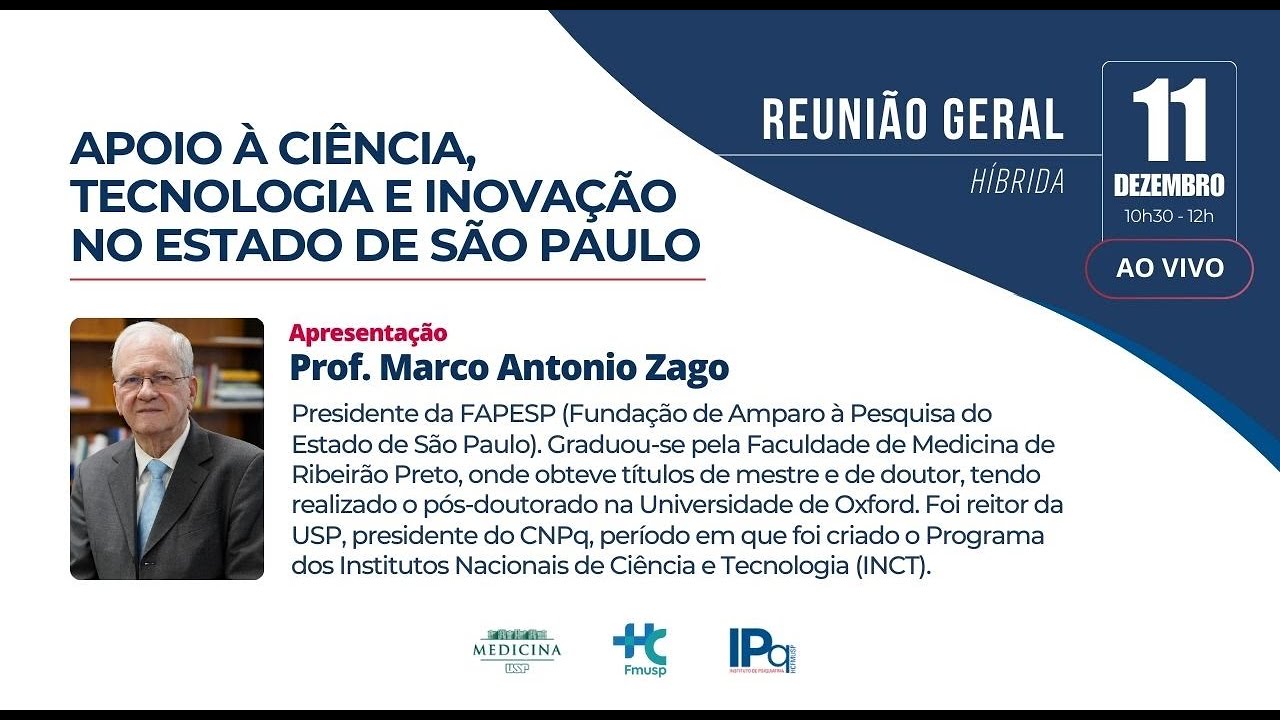 Apoio à Ciência, Tecnologia e Inovação no Estado de São Paulo