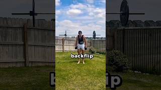 How Much Weight Can I Backflip With? #flip