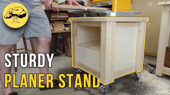 Thickness Planer Stand Built With Caster Wheels / DIY / Easy step by step/  Start to Finish 