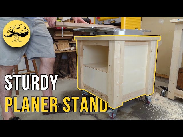 Mobile Planer Stand, Woodworking Project