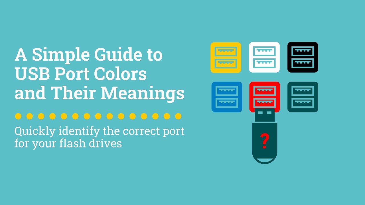 How To Identify USB Port Colors and Their Meaning