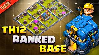 This TH12 Base Forces So Many 1 Stars 😈 Best TH12 Ranked Base Link