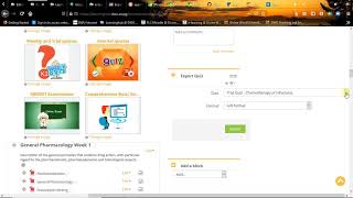 Exporting quiz questions