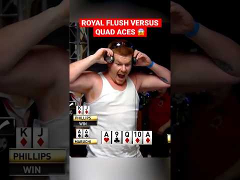 Video: Verslaat vier azen een royal flush?