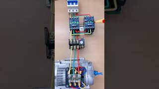 Motor forward and reverse main circuit wiring #motor #shorts