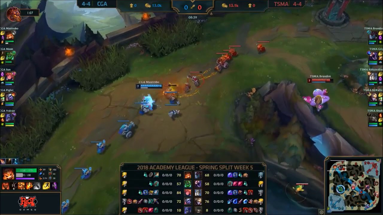 CGA vs TSMA Spring split 2018, casting practice