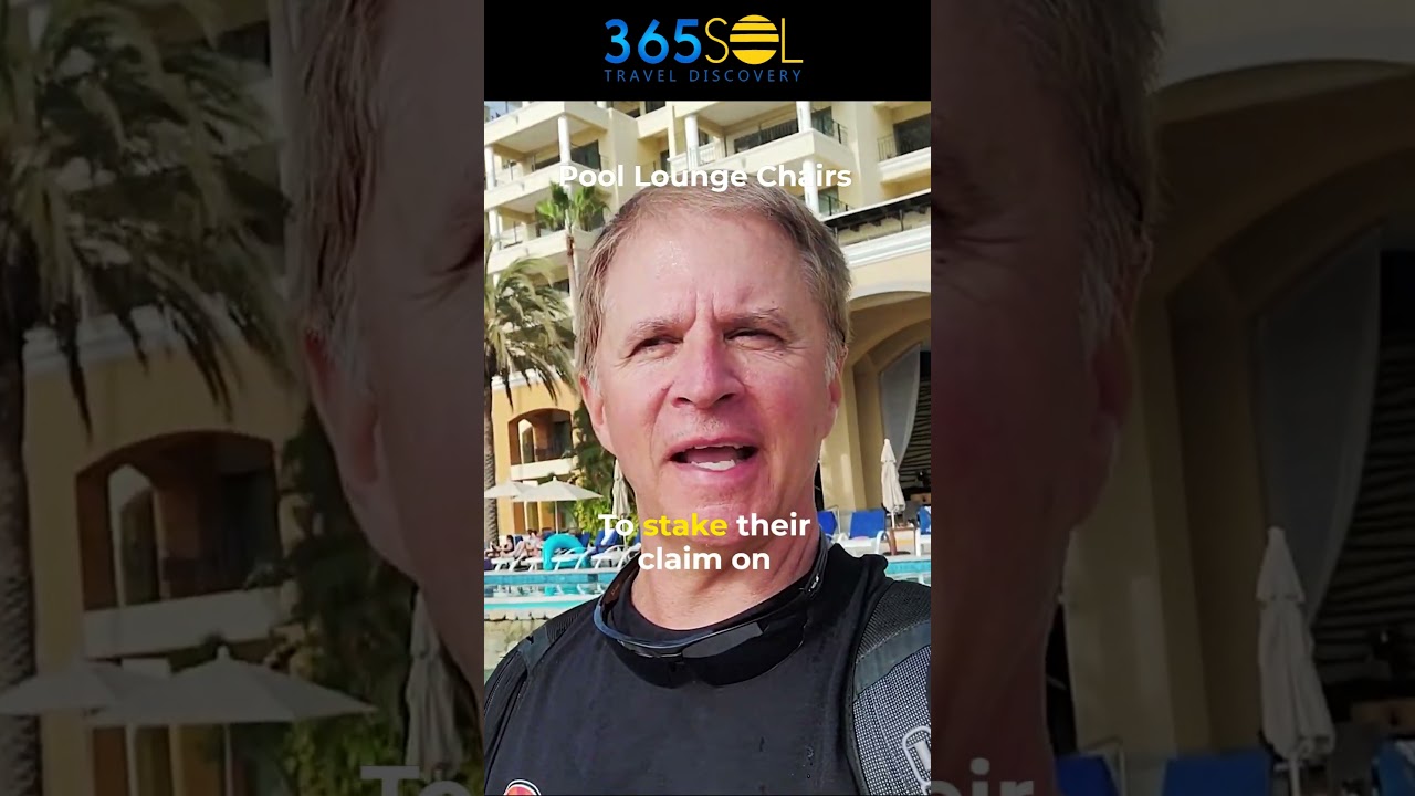 TIP: Pool Lounge Chairs at CASA DORADA: A Luxurious Resort in Cabo San Lucas Mexico 