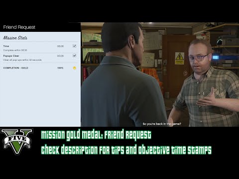 GTA V: "Friend Request" Mission Gold Medal