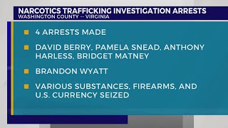 4 arrested, 1 sought in Washington County, Va. drug trafficking investigation