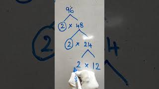 #FACTOR TREE METHOD#Maths Class-5#How to build a Factor Tree of 96 & 125 easy#Factors & Multiple#MTC