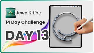 Day 13: Design a Diamond Necklace | Learn to Design Jewelry in Procreate with JewelKitPro