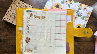 August Plan with Me in my Hobonichi Weeks health and wellness planner. Take 2