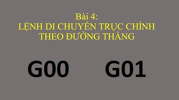 Lập trình phay CNC - Bài 4: Lệnh di chuyển trục chính theo đường thẳng