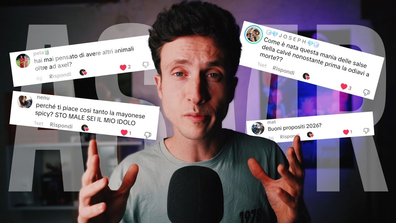 RISPONDO ALLE VOSTRE DOMANDE | ASMR ITA