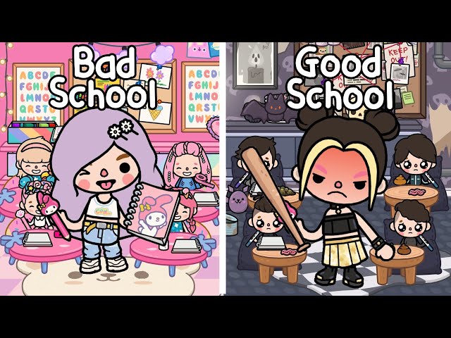 Good School VS Bad School 🥺🏫💔 Sad Love Story | Toca Life Story | Toca Life World | Toca Boca class=