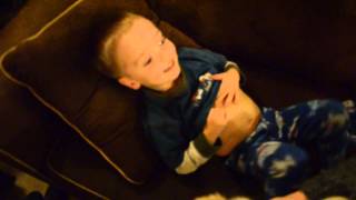 Finnegan finds the Laugh Button