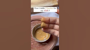 How I Make Chandan For My Tilak??? || #shortvideo #youtubeshorts #chandan #tilak