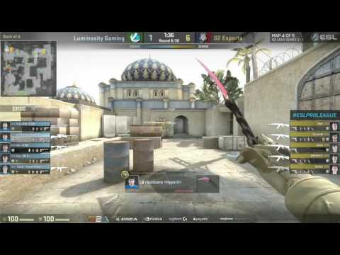 CS:GO - Luminosity vs. G2 [Dust2] Map 4 - ESL Pro League Season 3 Finals - Grand Final