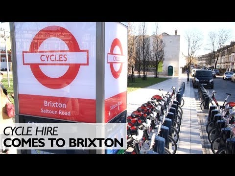Video: Santander de închiriat public de biciclete, prezentate în Brixton