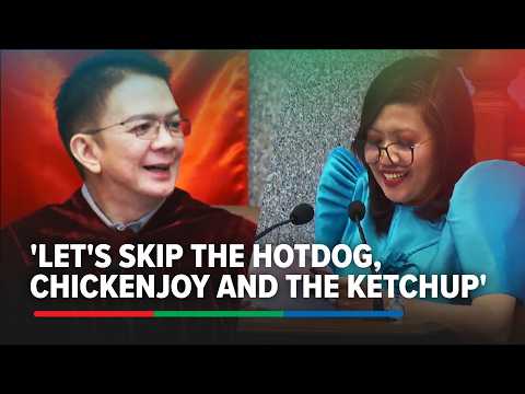 'Let's skip the hotdog, chickenjoy, ketchup': Chiz interrupts Luistro during direct exam