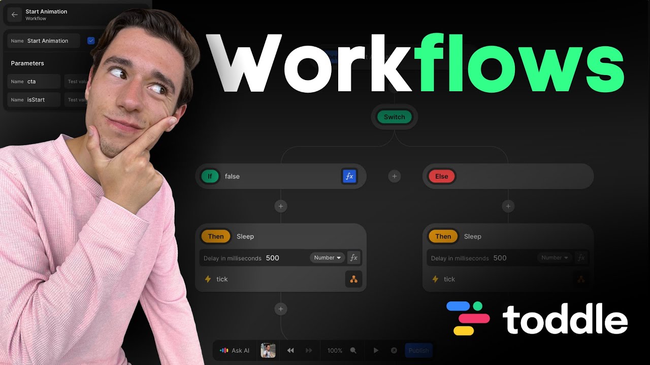 How to use Workflows in Nordcraft [Toddle]! - YouTube