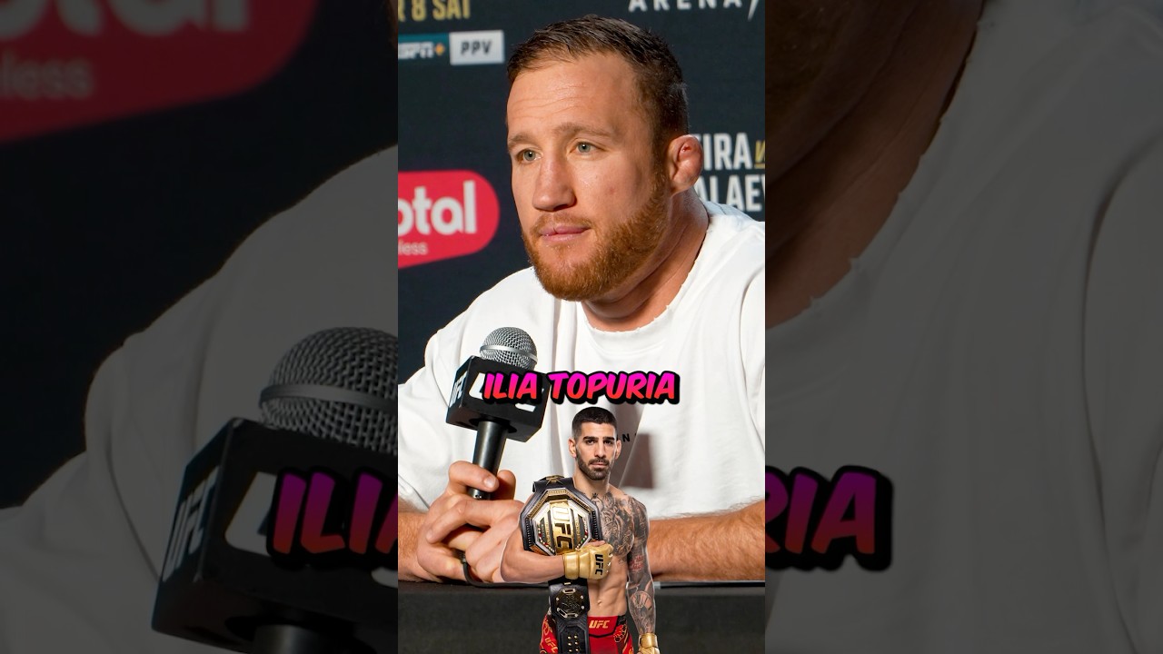 🤔🇪🇸 JUSTIN GAETHJE HONEST THOUGHTS ON ILIA TOPURIA MOVING UP TO THE UFC LIGHTWEIGHT DIVISION