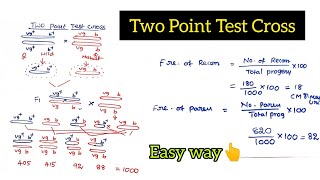Two Point Test Cross l Chromosome Map l Competitive Botany l