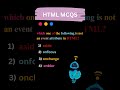 HTML BASIC MCQS ✨🧑‍💻#shorts#coding#programming#html#education#html5#htmlcss#ytshorts