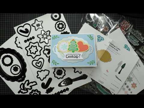 Diamond Press Christmas Cookies Stamps & Dies Kit Review Tutorial! So Super Cute!!!