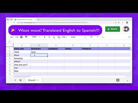 Use Google Sheets to Translate Content in Different Languages