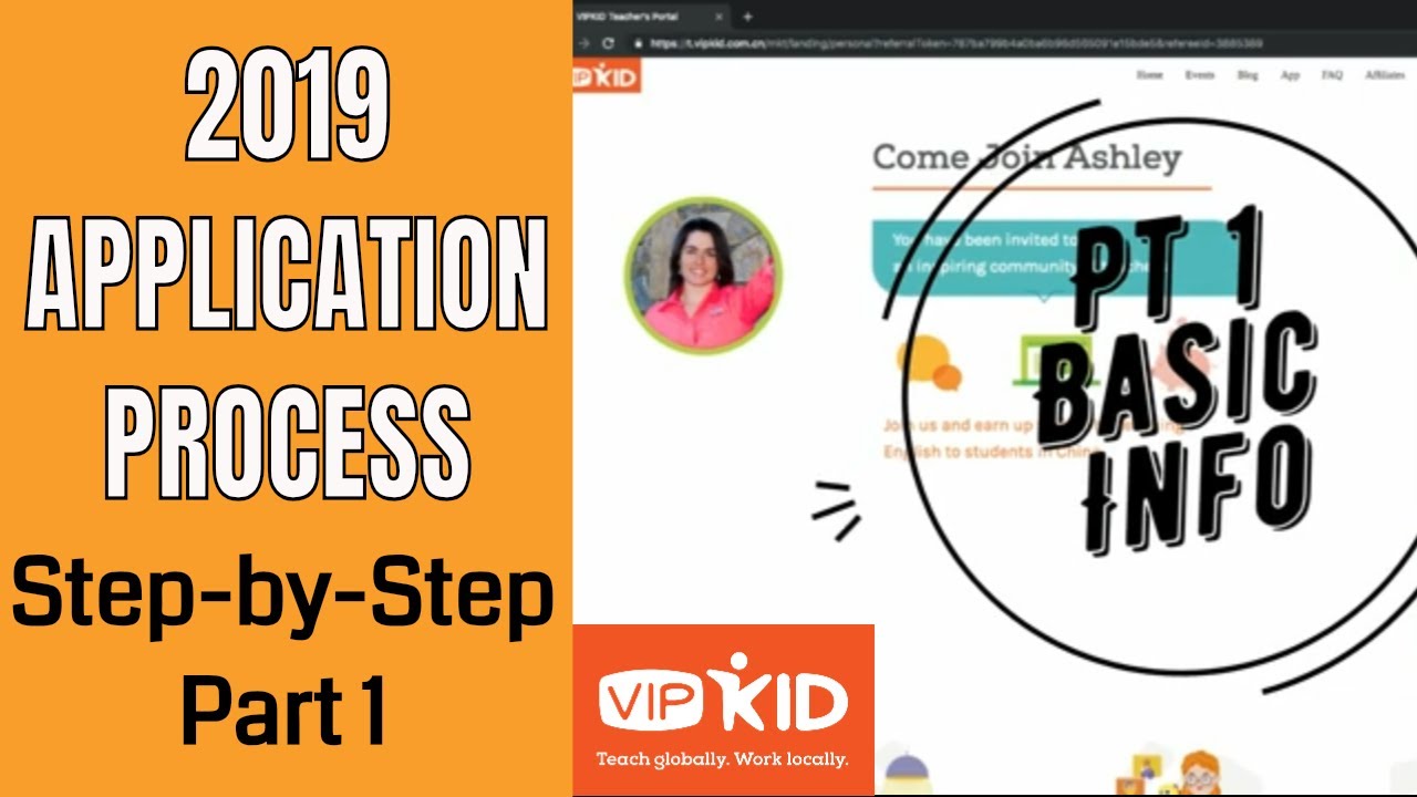 VIPKID Application Process 2019   Basic Info