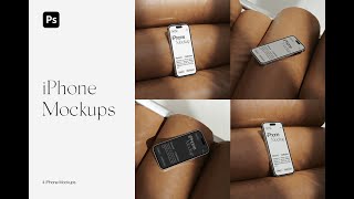 iPhone 14 Pro Silver Mockups Stock Graphics Download