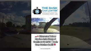🚗💥 Distracted Driver Crashes Into Stopped Traffic at 60 MPH — Dash Cam Catches It All! 🚨