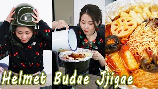 How to Make Hotpot with Helmet in Office? | Ms Yeah